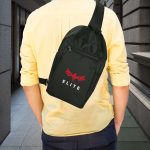 ⁦حقيبة Sling كروس بودي – نايلون أسود⁩ - الصورة ⁦2⁩