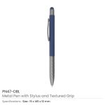 ⁦أقلام معدنية Stylus بقبضة محبّبة (Textured Grip) – لون Gunsmoke⁩ - الصورة ⁦4⁩