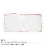 ⁦ستائر شمس أمامية للسيارة من تايفك الأبيض⁩ - الصورة ⁦3⁩