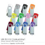 ⁦USB دوّار مع طباعة على الوجهين⁩ - الصورة ⁦3⁩