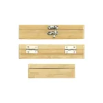 ⁦طقم أدوات مفك بسقاطة ومفتاح ربط صغير 13 قطعة داخل صندوق بامبو مع قفل فضي⁩ - الصورة ⁦5⁩