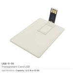 ⁦بطاقة USB شفافة ترويجية (Transparent USB Flash Card)⁩ - الصورة ⁦3⁩