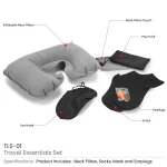 ⁦طقم أساسيات السفر داخل جراب أسود⁩ - الصورة ⁦3⁩