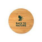 ⁦شفاف زجاج كوب مع بامبو ليد و سبون⁩ - الصورة ⁦2⁩