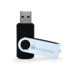 ⁦فلاش USB دوار فضي ترويجي⁩ - الصورة ⁦2⁩