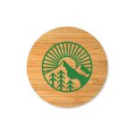 ⁦داوبلي والل شفاف زجاج كوب مع بامبو ليد⁩ - الصورة ⁦2⁩