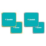 ⁦بادجات معدنية مسطحة مربعة⁩ - الصورة ⁦2⁩