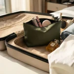 ⁦كوسميتيك حافظة ويث زيببير في سوفت بو ماتيريال⁩ - الصورة ⁦3⁩