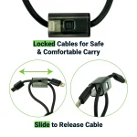 ⁦باوربانك ويث مدمج تايب-سي وو ليغتنينج كابليس, 20,000 ملي-أمبير-ساعة, 45و شحن سريع⁩ - الصورة ⁦8⁩