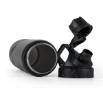 ⁦ستانلس ستيل زجاجات ماء في أسود مطفي, مزدوج الجدار, 620 مل⁩ - الصورة ⁦7⁩