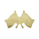 ⁦توين فلاج ميتال شارات ذهبي يمبرينت يور كونتري فلاج⁩ - الصورة ⁦6⁩