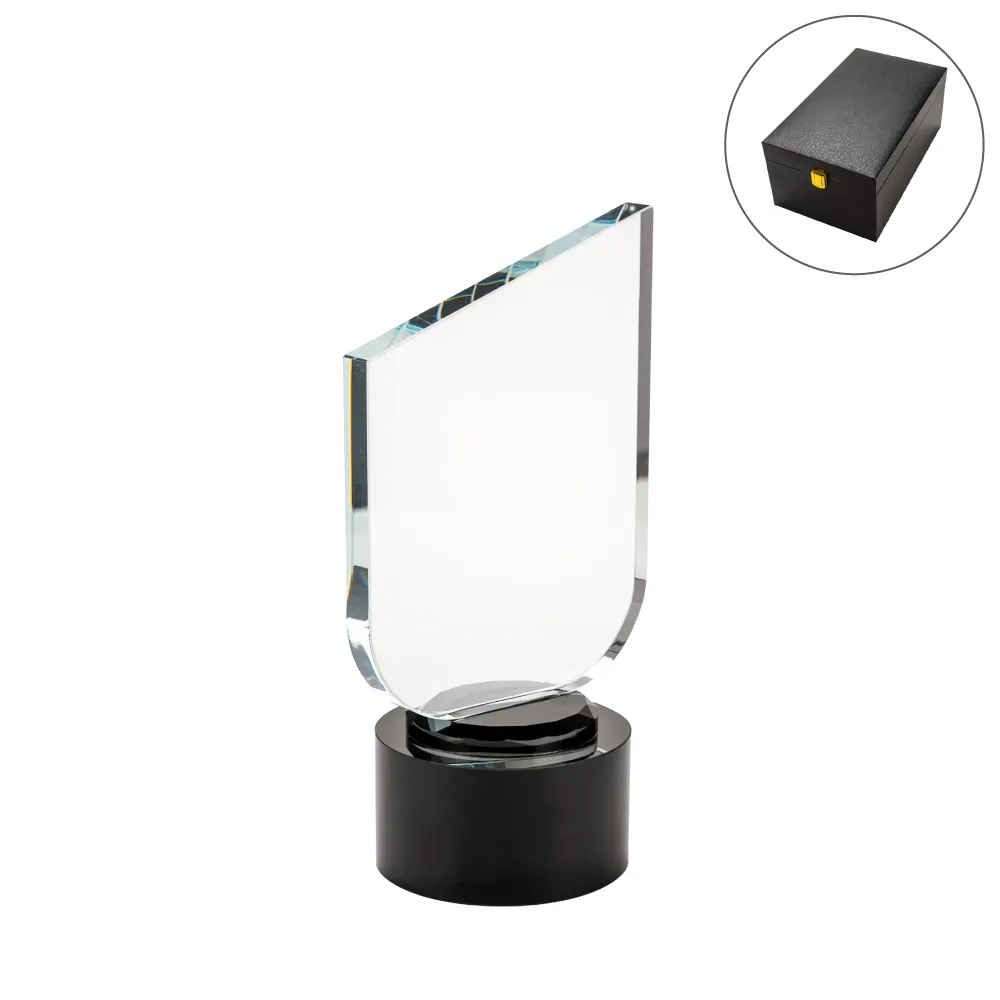 Crystal-Trophy-with-Round-Black-Base-TR-11-Blank.webp كريستال كأس ويث روند أسود باسي في بريميوم فيبير بوكس - الصورة 1