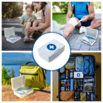 ⁦طقم حقيبة إسعافات أولية – 16 قطعة أساسية داخل علبة بيضاء⁩ - الصورة ⁦2⁩