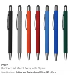 ⁦أقلام معدنية مطاطية مع Stylus⁩ - الصورة ⁦3⁩