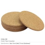 ⁦Cork Tea Coasters⁩ - الصورة ⁦4⁩