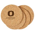⁦Cork Tea Coasters⁩ - الصورة ⁦2⁩