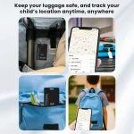 ⁦بطاقة تتبّع GPS بنمط Air Tag مضادّة للفقدان + بطاقة أعمال NFC رقمية — شحن لاسلكي⁩ - الصورة ⁦3⁩
