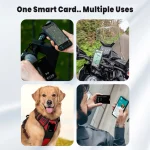 ⁦بطاقة تتبّع GPS بنمط Air Tag مضادّة للفقدان + بطاقة أعمال NFC رقمية — شحن لاسلكي⁩ - الصورة ⁦4⁩