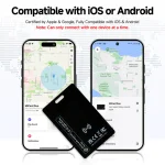 ⁦بطاقة تتبّع GPS بنمط Air Tag مضادّة للفقدان + بطاقة أعمال NFC رقمية — شحن لاسلكي⁩ - الصورة ⁦6⁩
