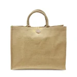 ⁦Reusable Jute Shopping Bags with Button Closure⁩ - الصورة ⁦5⁩