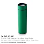 ⁦زجاجات ذكية بشاشة LED لعرض درجة الحرارة بملمس ناعم – 500 مل⁩ - الصورة ⁦8⁩