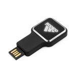 ⁦ذاكرة فلاش (USB) مربعة مع شعار مضيء - سعة 16 جيجابايت⁩ - الصورة ⁦2⁩