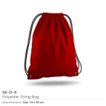 ⁦Promotional Drawstring Bags in High-Quality Polyester Material⁩ - الصورة ⁦8⁩