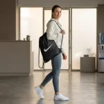⁦Promotional Drawstring Bags in High-Quality Polyester Material⁩ - الصورة ⁦3⁩
