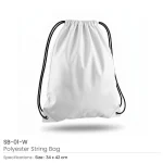 ⁦Promotional Drawstring Bags in High-Quality Polyester Material⁩ - الصورة ⁦6⁩