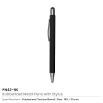 ⁦أقلام معدنية مطاطية مع قلم لمس (Stylus)⁩ - الصورة ⁦8⁩