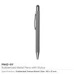 ⁦أقلام معدنية مطاطية مع قلم لمس (Stylus)⁩ - الصورة ⁦5⁩