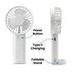 ⁦Portable Rechargeable Mini Fan Type C⁩ - الصورة ⁦5⁩