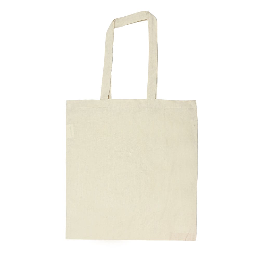 Recycled-Cotton-Bag-CSB-01-RE-Blank.jpg Cotton Shopping Bags with Long Handles 145GSM - الصورة 1