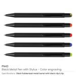 ⁦أقلام معدنية مزودة بقلم لمس (Stylus)⁩ - الصورة ⁦3⁩
