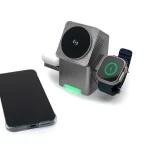 ⁦3-in-1 Rotating Wireless Charging Station 15W Fast Charging⁩ - الصورة ⁦6⁩