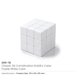 ⁦Promotional Rubik's Cube Puzzles White⁩ - الصورة ⁦3⁩