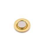 ⁦Gold Round Metal Badges with Magnet Attachment⁩ - الصورة ⁦6⁩