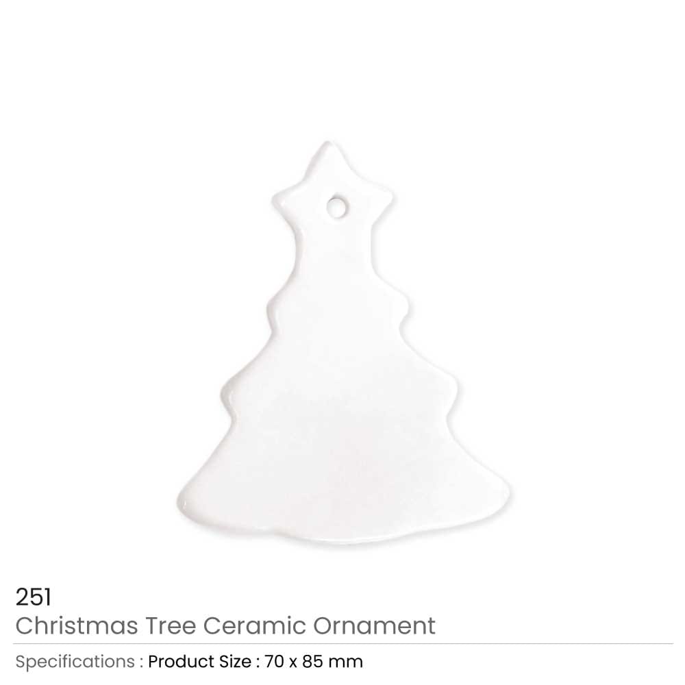 Christmas Tree Ceramic Personalized Ornaments Magic Trading Company MTC