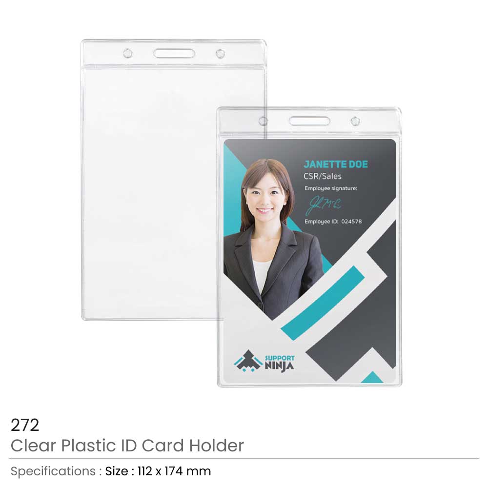 Clear Plastic ID Card Holder Magic Trading Company MTC