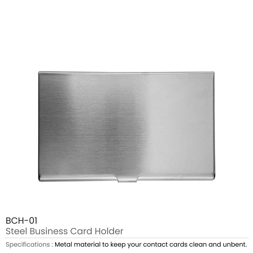 Steel Business Branded Cardholder Magic Trading Company MTC