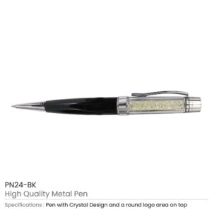 Crystal Metal Pens Black