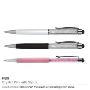 Promotional Crystal Pens with Stylus