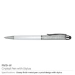 Crystal-Pens-with-Stylus-PN19-W