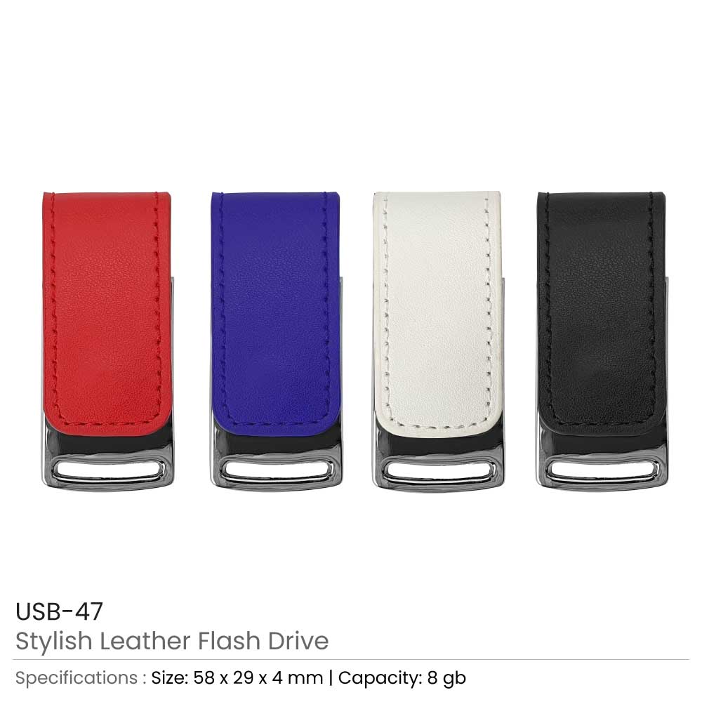 Leather-Cover-USB-47-Colors