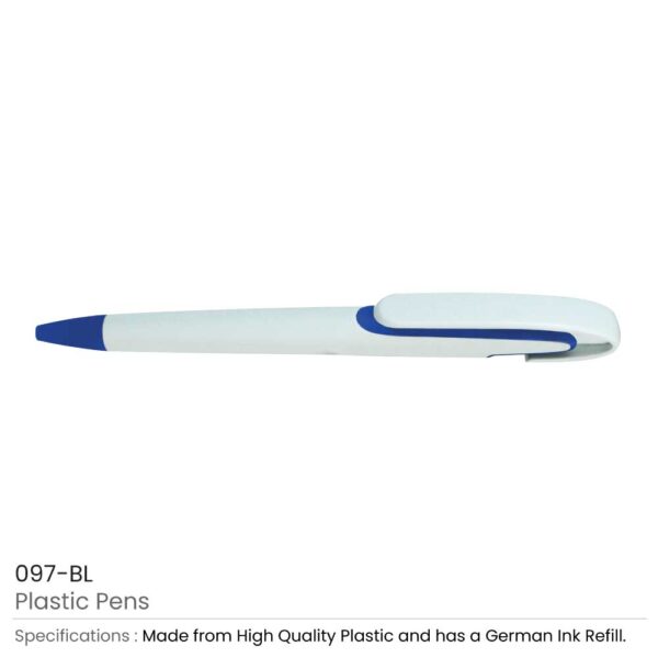 Blue Plastic Pens