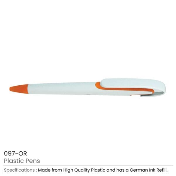 Orange Plastic Pens