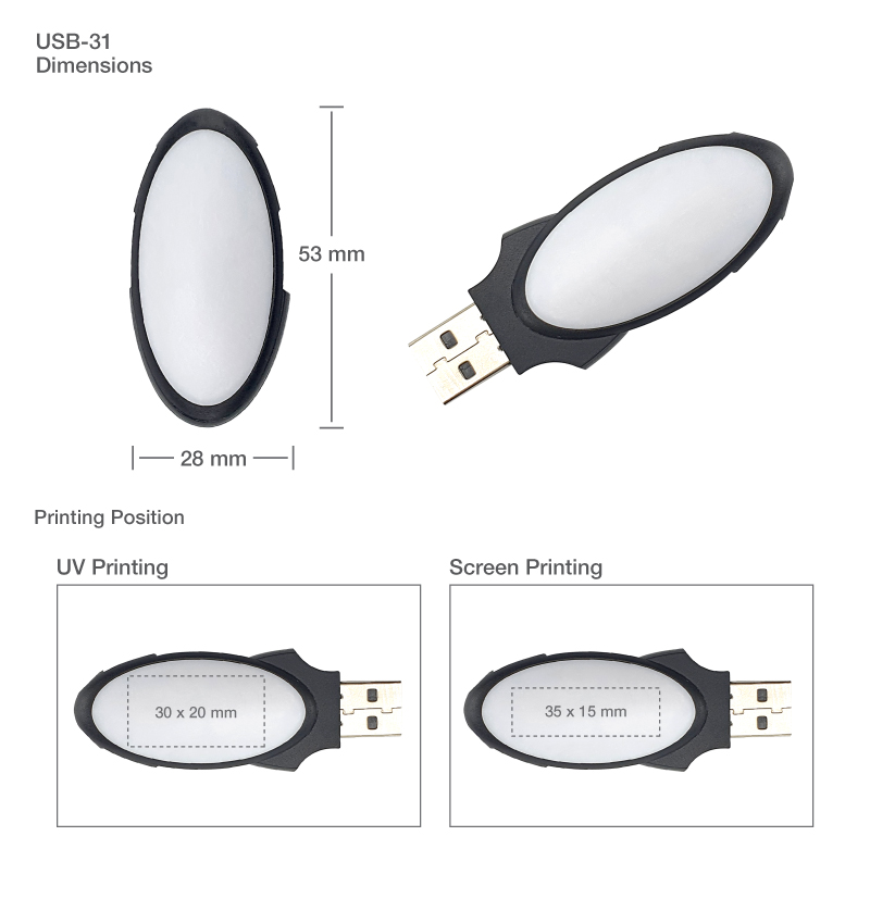 Printing on Oval USB