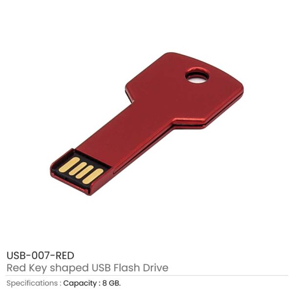 Key Shaped USB Red
