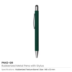 Stylus Metal Pen Green