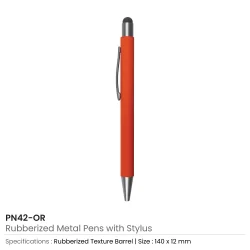Stylus Metal Pen Orange